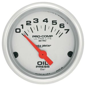 Auto Meter Oil Pressure (Bar) Pro Comp Ultra-Lite air Core Movement Gauge