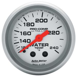 Auto Meter Water Temperature 52mm Mechanical Pro Comp Ultralite Gauge