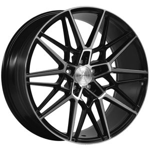 AXE CF1 Alloy Wheels In Black Gloss/Polished Face Set of 4