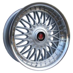 AXE EX10 Alloy Wheels in Silver/Polished Lip Set of 4