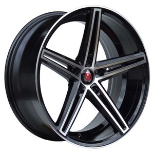AXE EX14 Alloy Wheels in Black/Polished Face Set of 4