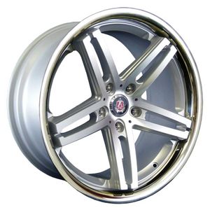 AXE EX11 Alloy Wheels in Silver Polished/Stainless Lip Set of 4
