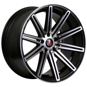 AXE EX15 Alloy Wheels in Black/Polished Face Set of 4