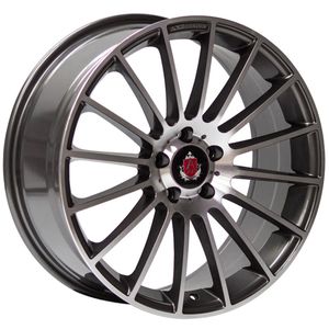 AXE EX23 Alloy Wheels in Gunmetal/Polished Set of 4