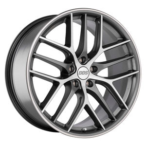 BBS CC-R Alloy Wheels In Satin Graphite Diamond-Cut Set Of 4