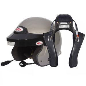Bell Mag Rally Helmet & Stand21 Club Series FHR Device Package