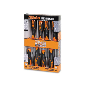 Beta Screwdriver Set Made of Stainless Steel - 1293INOX/D8