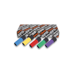 Beta Set Of 5 Wheel Nut Impact Sockets With Coloured Inserts - 720LC/S5