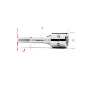 Beta 3/8 inch Sq Drive Socket Drivers for Hexagon Screws - 910ME