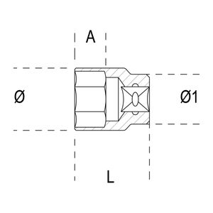 Beta 1 inch Sq Drive Hexagon Hand Sockets - 929