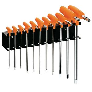 Beta Set of 11 Offset Hexagon Key Wrenches, High Torque Handles inc Support- 96T/SP11