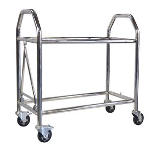 B-G Racing Low Level Stainless Steel Wheel and Tyre Trolley
