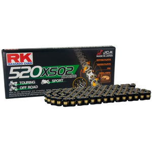 RK 520 XSO Black 108 Link Motorcycle Chain