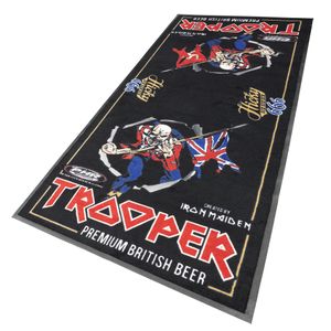 Bike-It Iron Maiden's Trooper Beer Rubber Backed Garage Mat