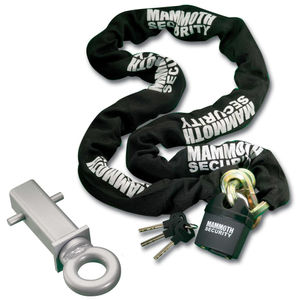 Bike-It Security Combo - Mammoth Hex Lock and Chain with Concrete-in Ground Anchor