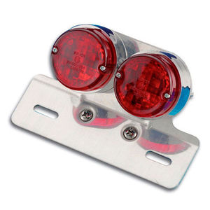 Bike-It Chrome Twin Round Rear Light