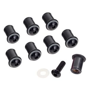Bike-It Screen Fairing Bolt Kit - Pack Of 8 - Black
