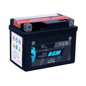 intAct Maintenance Free AGM Motorcycle Battery