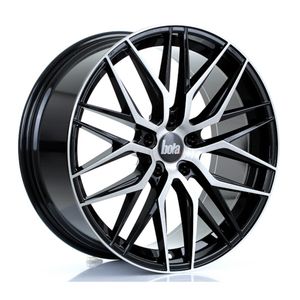 Bola Vansport B22 Alloy Wheels In Gloss Black Brushed Face Set Of 4