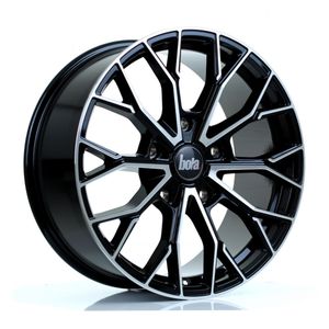 Bola Vansport B24 Alloy Wheels In Gloss Black Polished Face Set Of 4