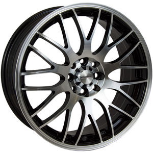 Calibre Motion Alloy Wheels in Black Polished Face Set Of 4