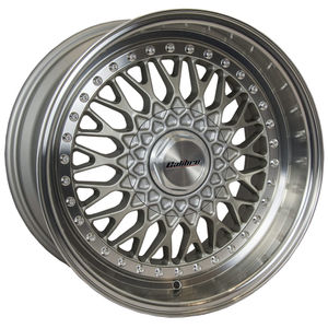 Calibre Vintage Alloy Wheels in Silver / Polished Lip Set of 4