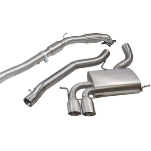 Cobra Sport Non-Resonated 3&quot; Turbo Back Exhaust System With Hi-Flow Sports Cat