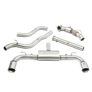 Cobra Sport Non-Resonated 3&quot; Turbo Back Exhaust System With Hi-Flow Sports Cat