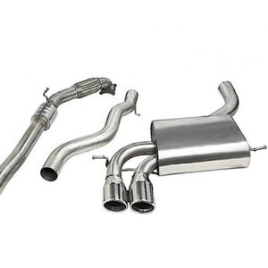 Cobra Sport Non-Resonated 3&quot; Turbo Back Exhaust System With Hi-Flow Sports Cat
