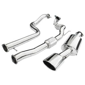 Cobra Sport Non-Resonated 3&quot; Turbo Back Exhaust System With Hi-Flow Sports Cat