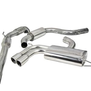 Cobra Sport Resonated 3&quot; Turbo Back Exhaust System With Hi-Flow Sports Cat