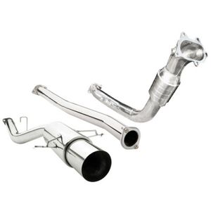 Cobra Sport Non-Resonated 3&quot; Turbo Back Exhaust System With Hi-Flow Sports Cat