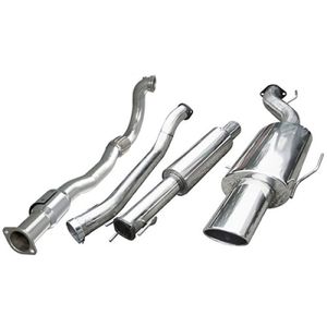 Cobra Sport Resonated 3&quot; Turbo Back Exhaust System With Hi-Flow Sports Cat