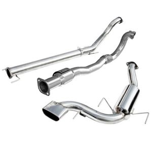 Cobra Sport Non-Resonated 3&quot; Turbo Back Exhaust System With Hi-Flow Sports Cat