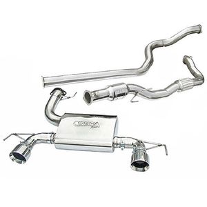 Cobra Sport Non-Resonated 3&quot; Turbo Back Exhaust System With Hi-Flow Sports Cat
