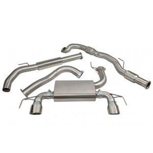 Cobra Sport Resonated 3&quot; Turbo Back Exhaust System With Hi-Flow Sports Cat