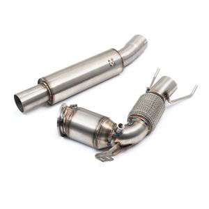 Cobra Sport Resonated 3&quot; Downpipe With Hi-Flow Sports Cat