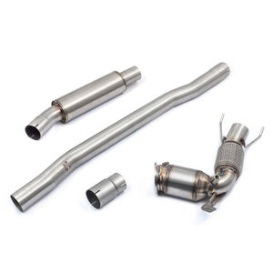 Cobra Sport Resonated 3&quot; Downpipe With Hi-Flow Sports Cat