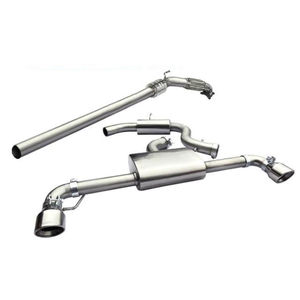 Cobra Sport Resonated 3&quot; Turbo Back Exhaust System With Sports Cat
