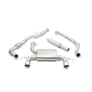 Cobra Sport Resonated 3&quot; Turbo Back Exhaust System With Hi-Flow Sports Cat