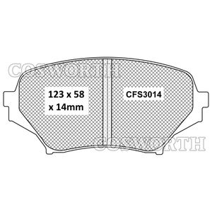 Cosworth Streetmaster Brake Pads