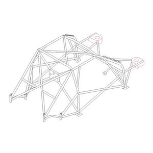 Custom Cages Lightweight International Multi Point Weld In Competition Roll Cage