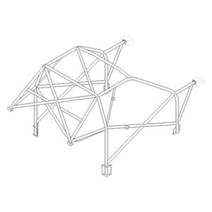 Custom Cages Lightweight International Multi Point Weld In Competition Roll Cage
