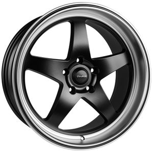 Dare F7 Alloy Wheels In Satin Black/Machined Lip Set Of 4