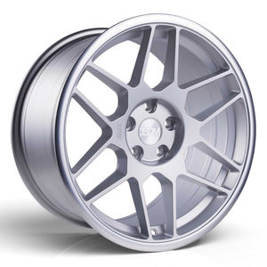 3SDM 0.09-SF Alloy Wheels In Matt Silver With Mirror Lip Set Of 4