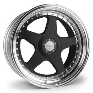 Dare F5 Alloy Wheels In Black With Polished Lip Set Of 4