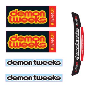 Demon Tweeks Kart Sticker Pack - Black