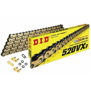DID VX2 X-Ring Gold Motorcycle Drive Chain