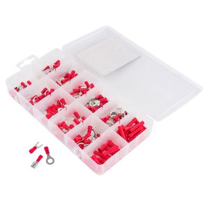Pitking Products Red Electrical Pre-Insulated Crimp Connector Assortment - 165 Piece