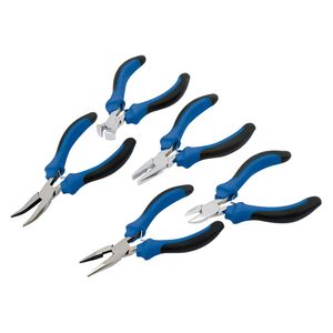Draper 5 Piece Soft Grip Mini Pliers Set - MPSG5